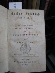  Erstes Lesebuch für Kinder. Zweiter Theil. (1818)