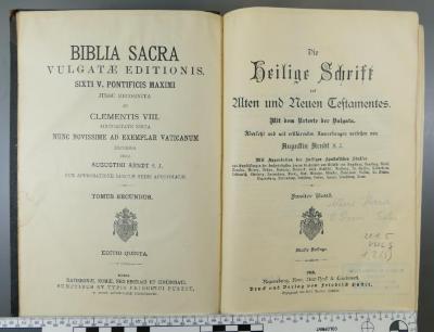 221.5 VULG 1,2 (5) : Die Heilige Schrift des Alten und Neuen Testamentes (1910)