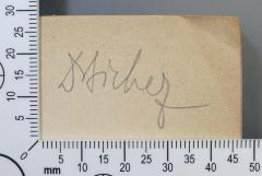 - (Sicher, Gustav), Von Hand: Exlibris, Name; 'Dr. Sicher'. 