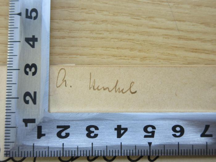 PK 0201 CC/125 c/2 (ausges.) : Berliner Fibel (1942);-, Von Hand: Name; 'A. Henkel'