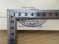 - (Bibliothek der Berliner Handels-Gesellschaft), Stempel: Name, Ortsangabe; 'Bibliothek der Berliner Handelsgesellschaft'. 