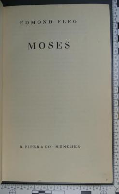 221.92 FLEG : Moses ([1929])