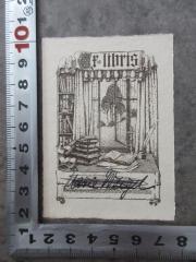 - (Weigel, Marie), Von Hand: Exlibris, Name; 'Ex libris Marie Weigel'. 