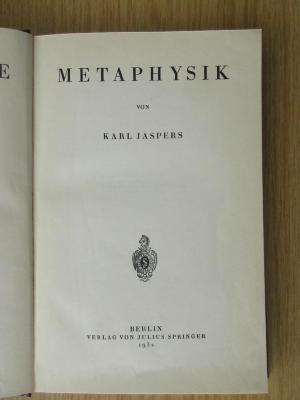 1 G 188-3 : Philosophie. Bd. 3: Metaphysik (1932)