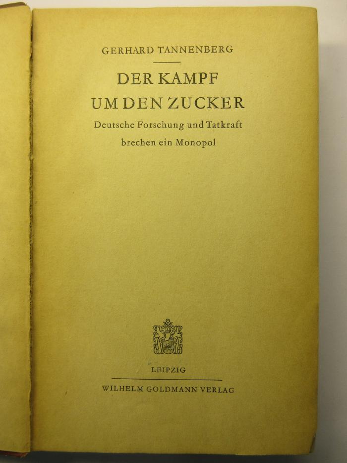 88/80/41435(1) : Der Kampf um den Zucker (1924)