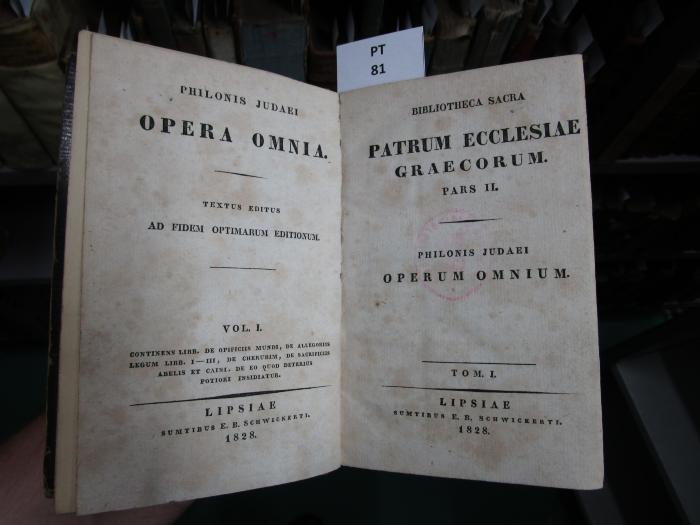  Philonis Judaei Opera Omnia (1828)