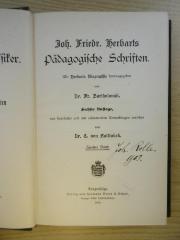 PB 0560 D - 3 f-2/3 : Joh. Friedr. Herbarts Pädagogische Schriften. Mit Herbarts Biographie (1896)