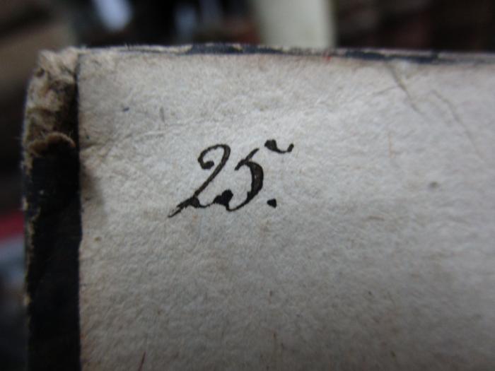 -, Von Hand: Nummer; '25.'