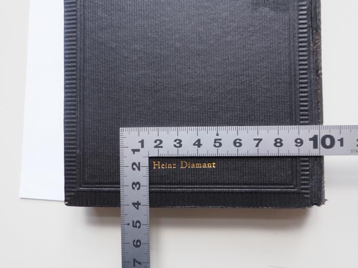 -, Prägung: Name; 'Heinz Diamant' (Prototyp)