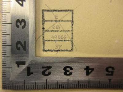 - (Stadtbücherei Neukölln), Stempel: Nummer; 'E
616
49666
37'. 