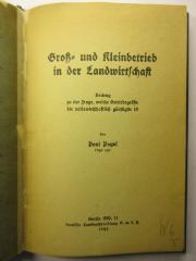 88/80/41472(0) : Groß- und Kleinbetrieb in der Landwirtschaft (1922)