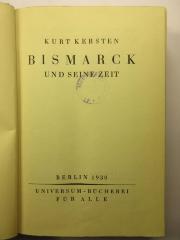88/80/41681(7) : Bismarck und seine Zeit (1930)