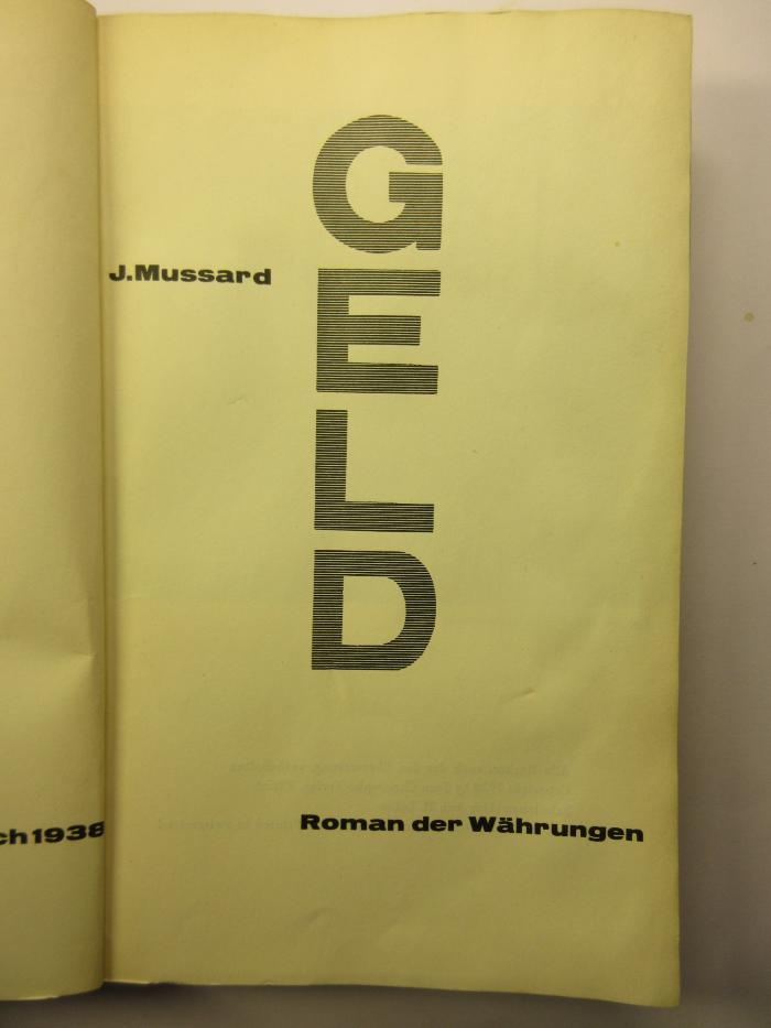 88/80/41526(7) : Geld (1938)