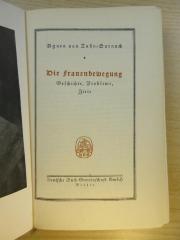 Soz 3 g zah a : Die Frauenbewegung : Geschichte , Probleme, Ziele (1928)