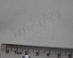 - (Schub, [?]), Von Hand: Name; 'Toni Schub.'. 