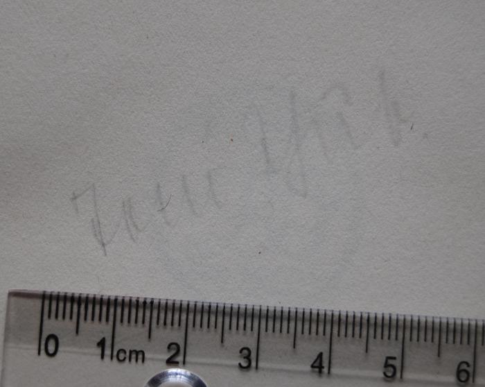- (Schub, [?]), Von Hand: Name; 'Toni Schub.'. 