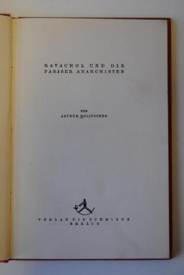 R 3411 : 8 : Ravachol und die Pariser Anarchisten (1925)