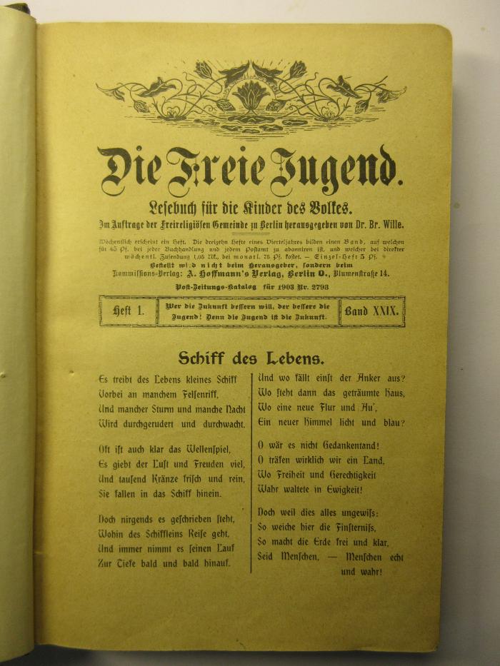 38/80/44060(8)-29/32.1903 : Die Freie Jugend
 (1903)