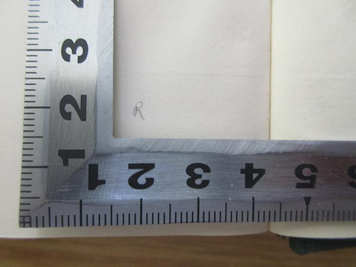 2 G 82-1-2 : Kant als Naturforscher. Bd. 1-2 (1924-25);-, Von Hand: Notiz; 'R'