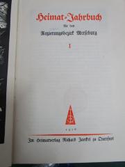 Bk 1650 1.1926: Heimat-Jahrbuch für den Regierungsbezirk Merseburg (1926)