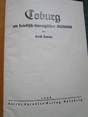 Bk 1657: Coburg : ein fränkisch-thüringisches Städtebild (1928)