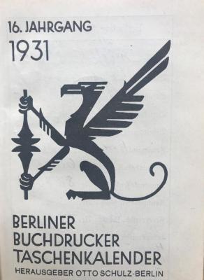 38/80/44065(7) : Berliner Buchdrucker Tachenkalender (1931)