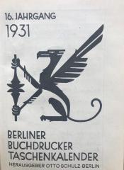 38/80/44065(7) : Berliner Buchdrucker Tachenkalender (1931)