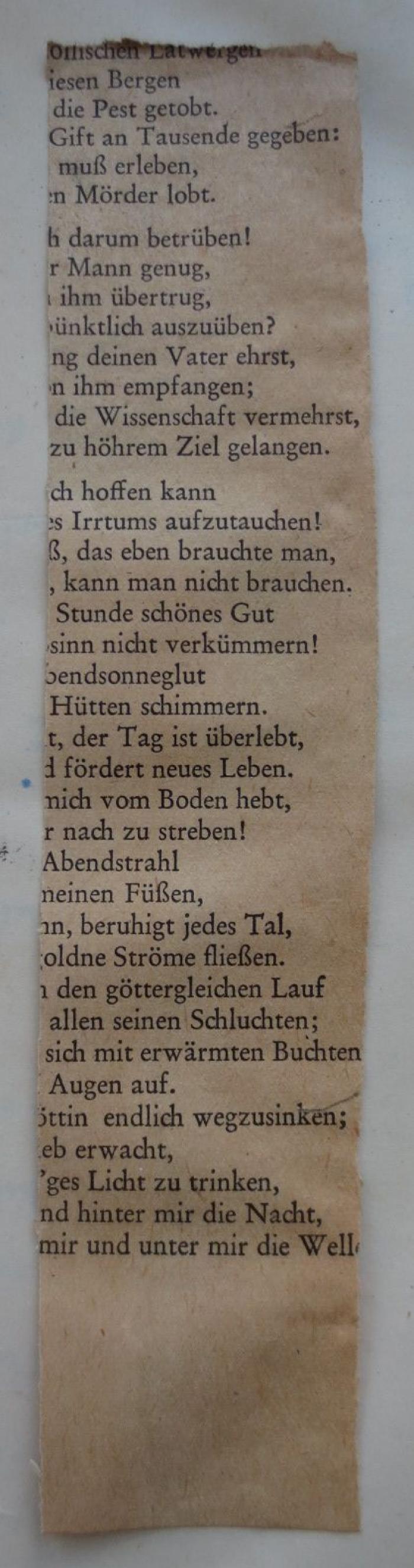  .ספר: חדושי הריט"בא
[= Die Neuerungen Ritvas] (1868);- (Kahn, Moses), Papier: Lesezeichen. 