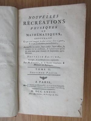 1 T 32-2 : Nouvelles récréations physiques et mathématiques. T. 2 (1773)