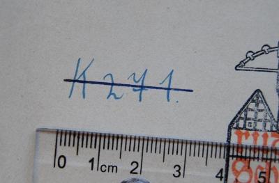 - (Geheime Staatspolizei Hannover), Von Hand: Signatur; 'K 271.'. 