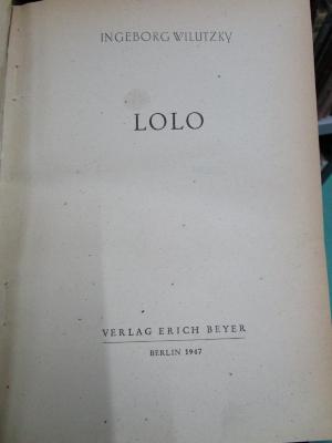 Cw 162 Ers.: Lolo (1947)