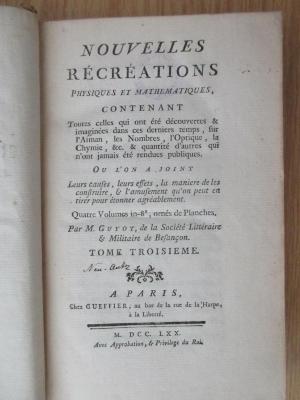 1 T 32-3 : Nouvelles récréations physiques et mathématiques. T. 3 (1770)