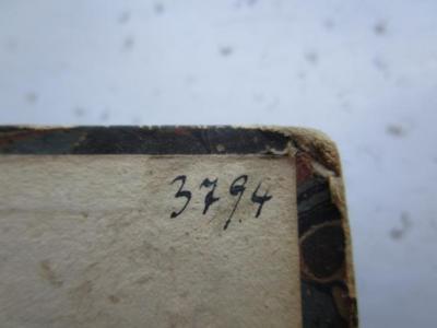  Gotthold Ephraim Lessings sämmtliche Schriften : Acht und zwanzigster Theil. Enthält: I. G. E. Lessings Briefwechsel mit Moses Mendelssohn Von 1755 bis 1780. -- II. G. E. Lessings Briefwechsel mit D. Johann Jacob Reiske. (1794);- (Feder, Ernst), Von Hand: Exemplarnummer; '3794'. 