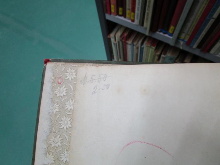 Cw 645 11: Kinderlust : Ein Jahrbuch für Knaben und Mädchen von acht bis zwölf Jahren (1905);- (unbekannt), Von Hand: Preis; 'M ̶5̶̶.̶̶5̶̶0̶
2.50'. 