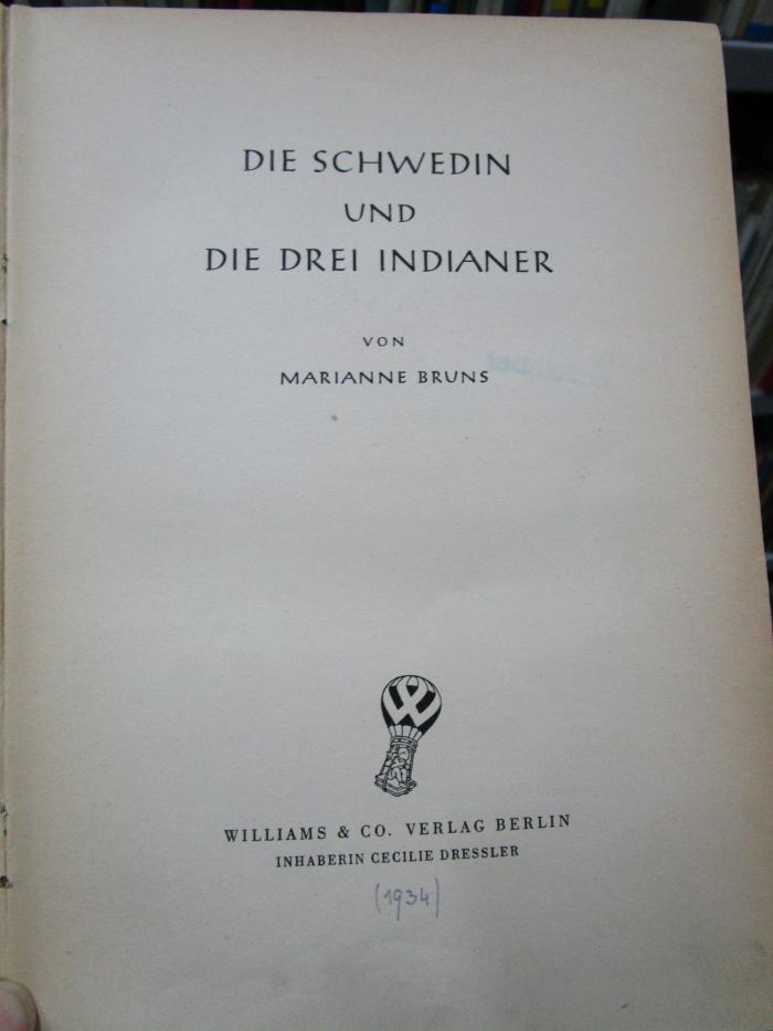 Cw 661: Die Schwedin und die drei Indianer (1934)