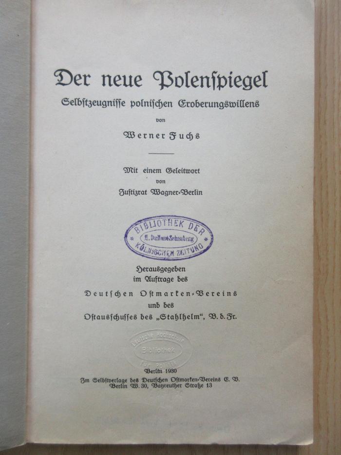 Ga 433 : Der neue Polenspiegel (1930)