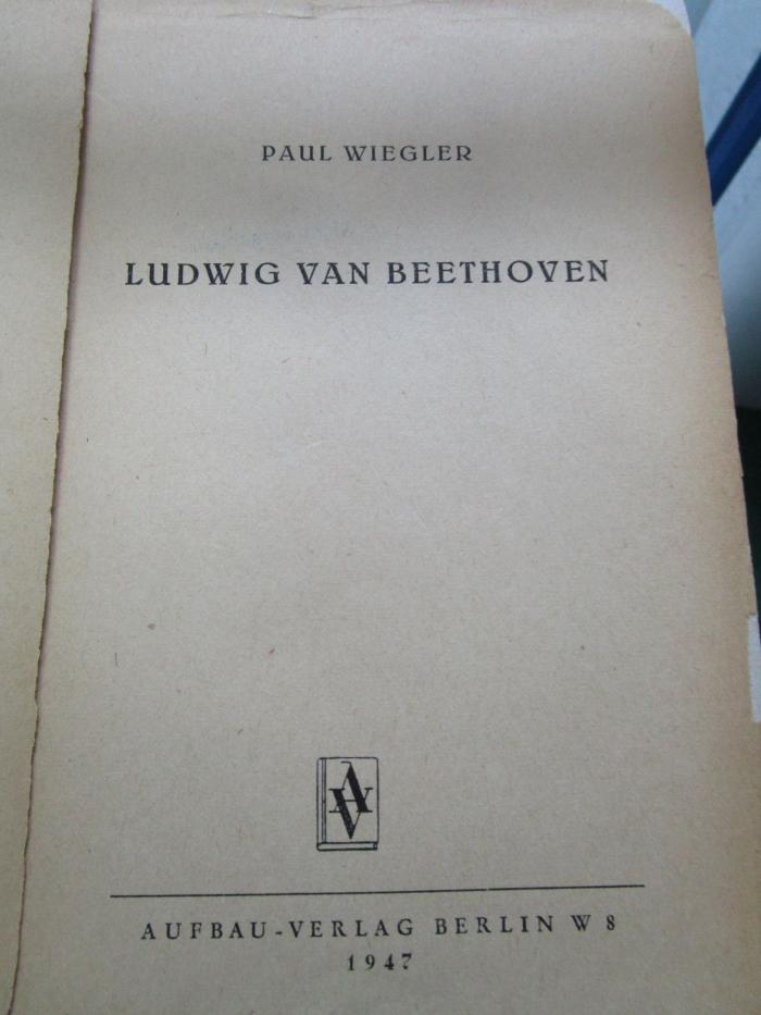 Dn 913 b: Ludwig van Beethoven (1947)