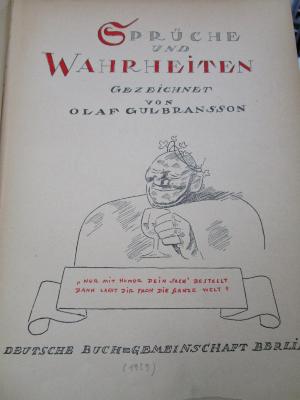 Db 1127: Sprüche und Wahrheiten (1939)