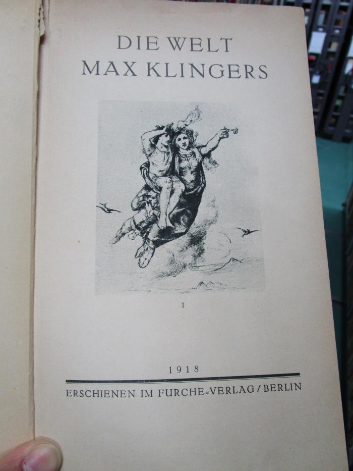 Db 1128 1918: Die Welt Max Klingers (1918)