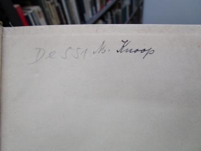 De 551 2.Ex.: Das Münster zu Basel (o.J.);- (Knoop, M.), Von Hand: Autogramm, Name; 'M. Knoop'. 