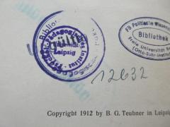 - (Psychol. Pädagogisches Institut Universität Leipzig), Stempel: Name, Ortsangabe; 'Psychol. Pädagogisches Institut Universität Leipzig'. 