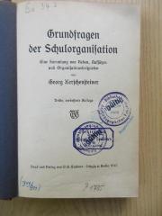 Es 34 3 : Grundfragen der Schulorganisation (1912)