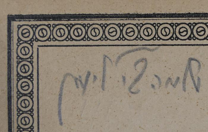 -, Von Hand: Name; '[...] אלמה בי[?]לי'