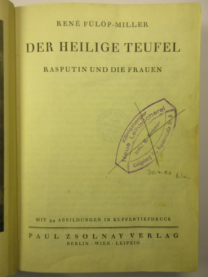 18/80/41553(2) : Der heilige Teufel (1927)