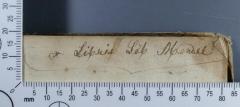 - (Mendel, Löb), Von Hand: Exlibris; 'ex Libris Löb Mendel'. 
