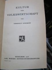 Ga 248: Kultur und Volkswirtschaft (1918)