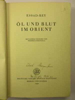 18/80/41633(2) : Öl und Blut im Orient (1930)