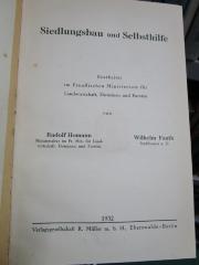 Gd 101 2. Ex.: Siedlungsbau und Selbsthilfe (1932)