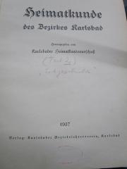 Bi 423 1,2: Heimatkunde des Bezirkes Karlsbad (1937)