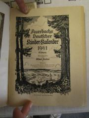 Kibu 951: Auerbachs Deutscher Kinder-Kalender 1941 (1940)